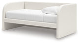 Arloster Tan/White Twin Upholstered Day Bed by Ashley at Eve Furniture