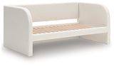 Arloster Tan/White Twin Upholstered Day Bed by Ashley at Eve Furniture
