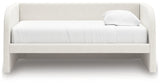Arloster Tan/White Twin Upholstered Day Bed by Ashley at Eve Furniture