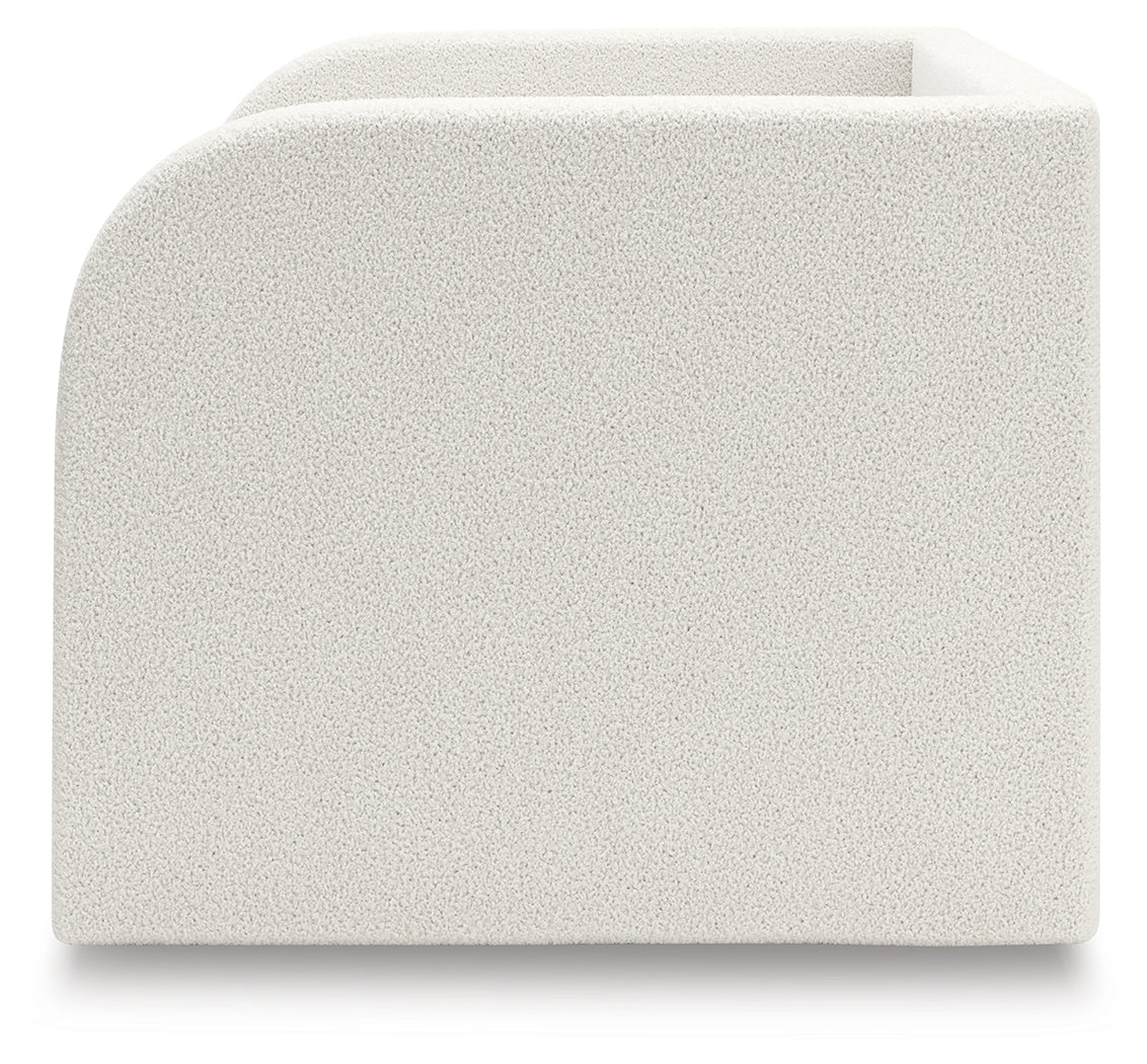 Arloster Tan/White Twin Upholstered Day Bed by Ashley at Eve Furniture