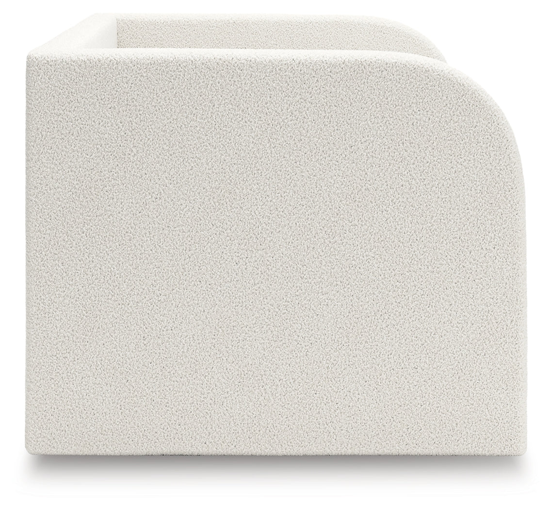 Arloster Tan/White Twin Upholstered Day Bed by Ashley at Eve Furniture