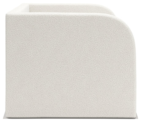 Arloster Tan/White Twin Upholstered Day Bed with Storage by Ashley at Eve Furniture