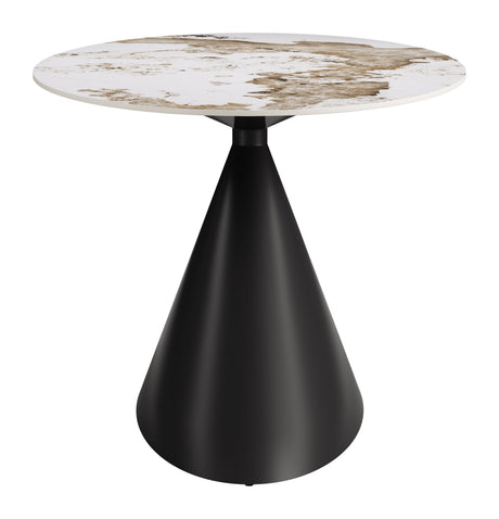Armana White & Brown Dining Table by Zuomod at Eve Furniture