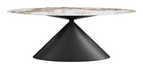 Armana White & Brown Dining Table by Zuomod at Eve Furniture
