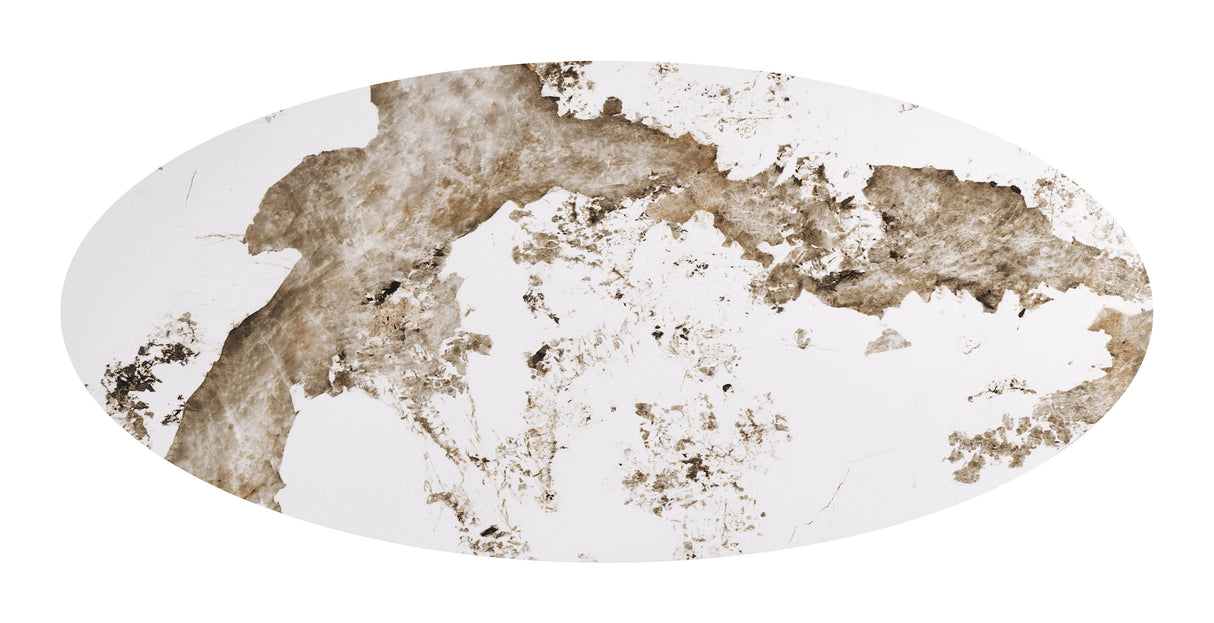 Armana White & Brown Dining Table by Zuomod at Eve Furniture