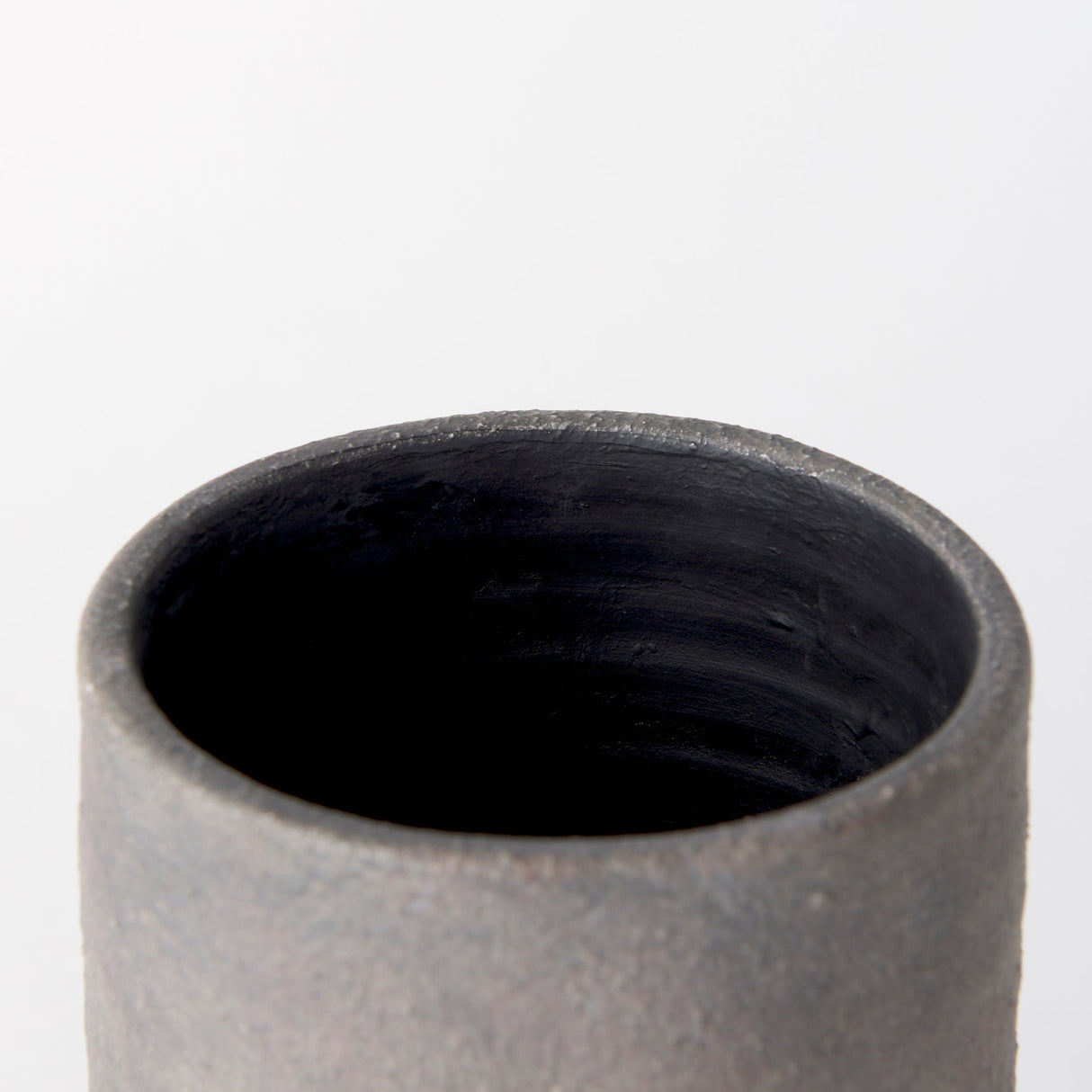 Armani 10.4H Brown-Gray Double Ear Ceramic Vase by Mercana at Eve Furniture