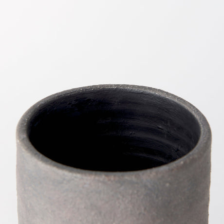 Armani Brown-Gray Double Ear Ceramic Vase by Mercana at Eve Furniture