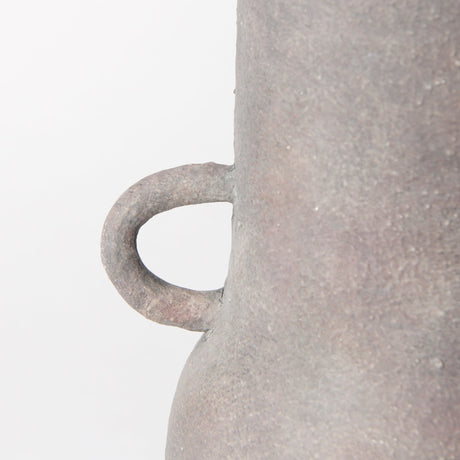 Armani Brown-Gray Double Ear Ceramic Vase by Mercana at Eve Furniture