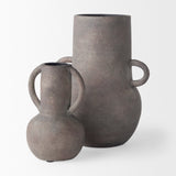 Armani Brown-Gray Double Ear Vase by Mercana at Eve Furniture