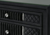 Armany Black Nightstand by Crown Mark at Eve Furniture