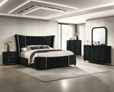 Armany Black Dresser Mirror by Crown Mark at Eve Furniture