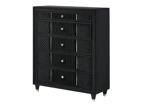 Armany Black Chest by Crown Mark at Eve Furniture