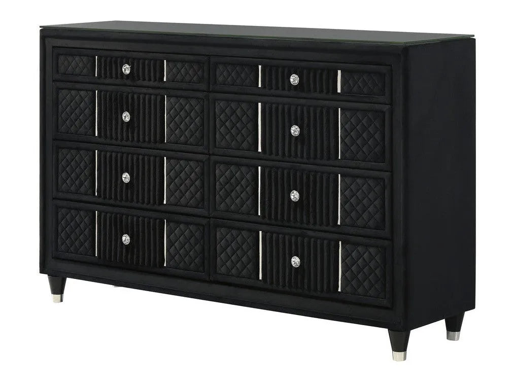 Armany Black Dresser by Crown Mark at Eve Furniture