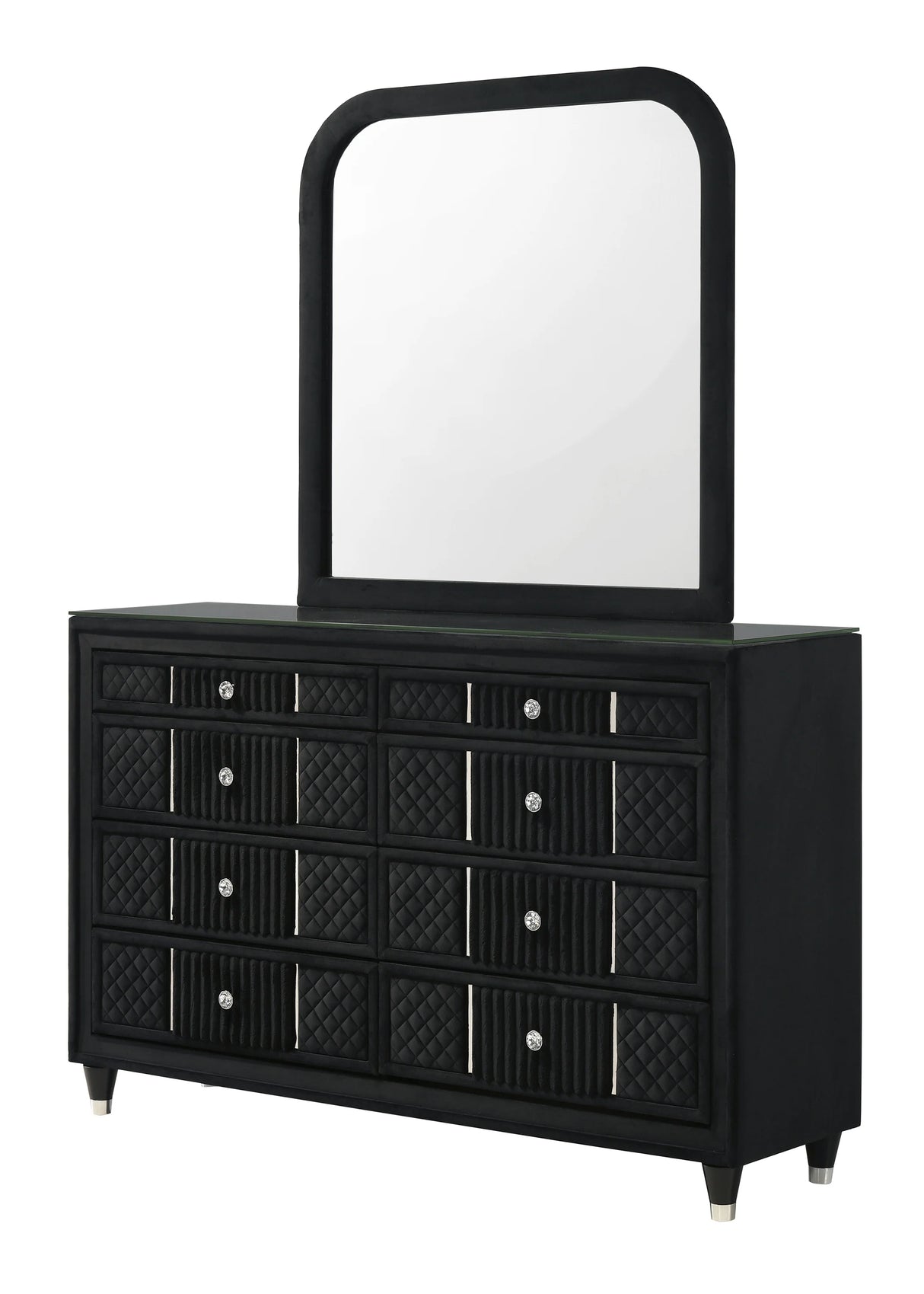 Armany Black Dresser Mirror by Crown Mark at Eve Furniture