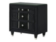 Armany Black Nightstand by Crown Mark at Eve Furniture