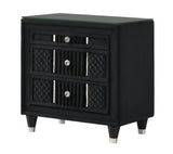 Armany Black Upholstered Wingback Panel Bedroom Set by Crown Mark at Eve Furniture