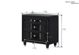 Armany Black Upholstered Wingback Panel Bedroom Set by Crown Mark at Eve Furniture