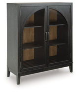 Armenleigh Black/Brown Accent Cabinet by Ashley at Eve Furniture