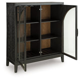 Armenleigh Black/Brown Accent Cabinet by Ashley at Eve Furniture