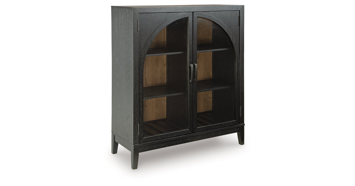 Armenleigh Black/Brown Accent Cabinet by Ashley at Eve Furniture