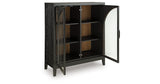 Armenleigh Black/Brown Accent Cabinet by Ashley at Eve Furniture