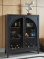 Armenleigh Black/Brown Accent Cabinet by Ashley at Eve Furniture