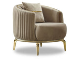 Armoni 3-pieces (Sofa & Loveseat & Chair) Livingroom Set in Beige by Furnia at Eve Furniture