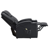 Armstrong Black Upholstered Power Lift Massage Recliner by Coaster at Eve Furniture