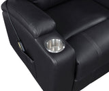Armstrong Black Upholstered Power Lift Massage Recliner by Coaster at Eve Furniture