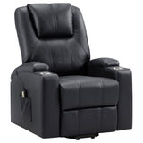 Armstrong Black Upholstered Power Lift Massage Recliner by Coaster at Eve Furniture