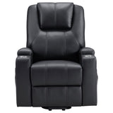 Armstrong Black Upholstered Power Lift Massage Recliner by Coaster at Eve Furniture