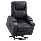 Armstrong Black Upholstered Power Lift Massage Recliner by Coaster at Eve Furniture