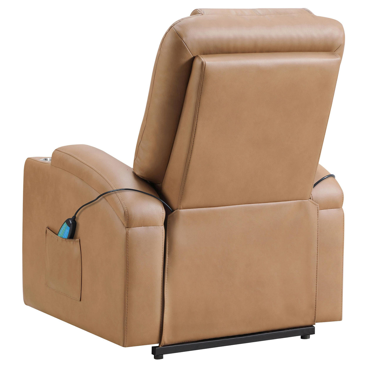 Armstrong Camel Upholstered Power Lift Massage Recliner by Coaster at Eve Furniture