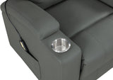 Armstrong Gray Upholstered Power Lift Massage Recliner by Coaster at Eve Furniture