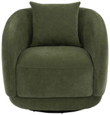 Arnaud Green Chenille Upholstered Swivel Accent Chair by Coaster at Eve Furniture