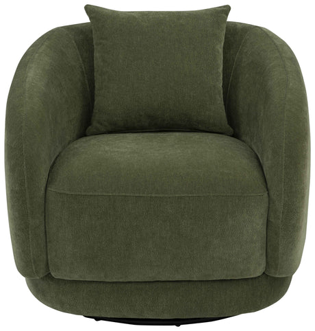 Arnaud Green Chenille Upholstered Swivel Accent Chair by Coaster at Eve Furniture