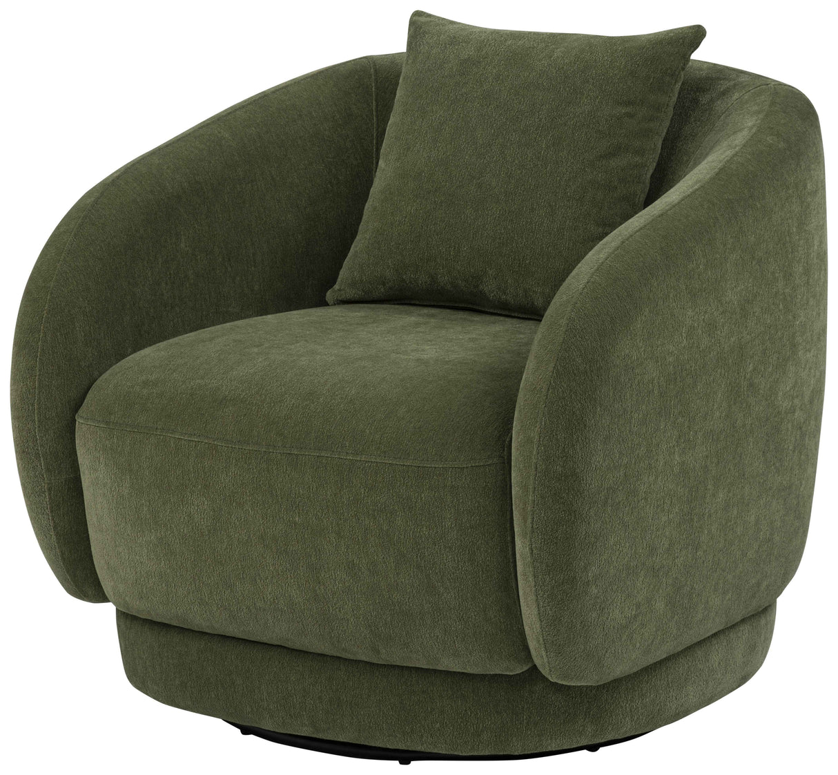 Arnaud Green Chenille Upholstered Swivel Accent Chair by Coaster at Eve Furniture