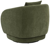 Arnaud Green Chenille Upholstered Swivel Accent Chair by Coaster at Eve Furniture
