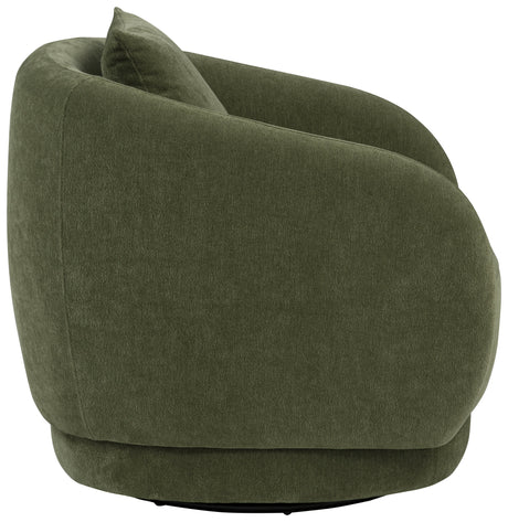 Arnaud Green Chenille Upholstered Swivel Accent Chair by Coaster at Eve Furniture