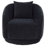 Arnaud Navy Chenille Upholstered Swivel Accent Chair by Coaster at Eve Furniture