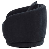 Arnaud Navy Chenille Upholstered Swivel Accent Chair by Coaster at Eve Furniture