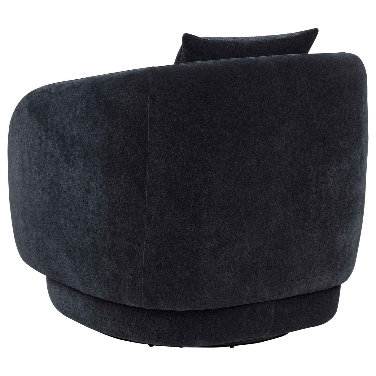 Arnaud Navy Chenille Upholstered Swivel Accent Chair by Coaster at Eve Furniture