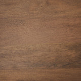Arno Warm Mid-Brown Wood Sculptural Round Coffee Table by Mercana at Eve Furniture