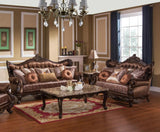 Aroma Traditional Cherry Wood Finish Living Room Set by Cosmos Furniture at Eve Furniture