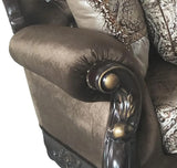 Aroma Traditional Cherry Wood Finish Living Room Set by Cosmos Furniture at Eve Furniture