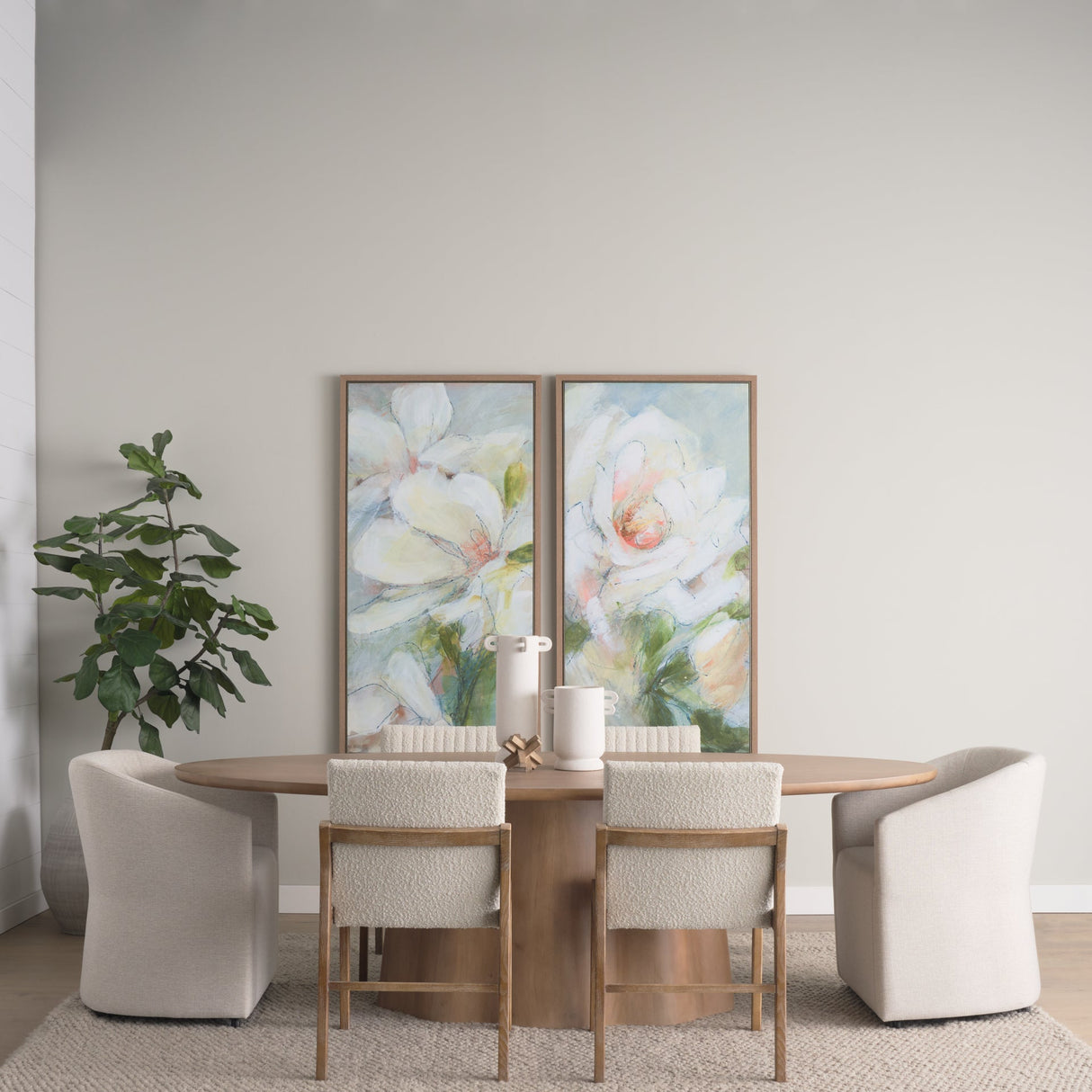 Aromatic Rose by Mercana Studio a Hand Embellished Textured Framed Canvas by Mercana at Eve Furniture