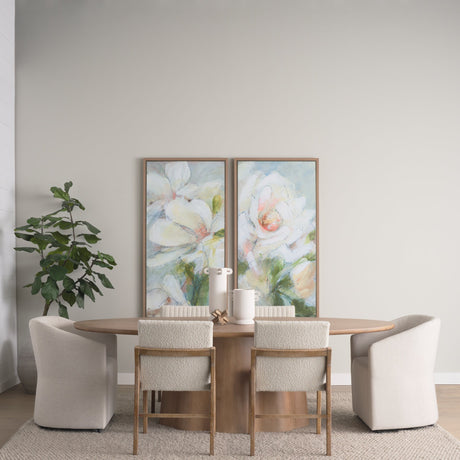 Aromatic Rose by Mercana Studio a Hand Embellished Textured Framed Canvas by Mercana at Eve Furniture