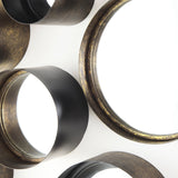 Aromaticum Set of 8 Brown Metal Mirrors by Mercana at Eve Furniture