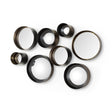 Aromaticum Set of 8 Brown Metal Mirrors by Mercana at Eve Furniture