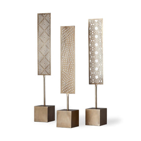 Arondale (Set of 3) Gold Cutout Decorative Objects by Mercana at Eve Furniture